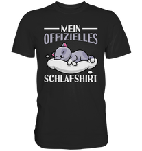 Laden Sie das Bild in den Galerie-Viewer, Offizielles Schlafshirt Nachthemd Schlafanzug Pyjama Schlafen Katze T-Shirt