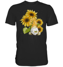 Laden Sie das Bild in den Galerie-Viewer, Gartenzwerg Sonnenblumen Shirt Gärtner Geschenk Garten