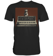 Laden Sie das Bild in den Galerie-Viewer, Analog Modular Synthesizer Katze Musikproduzent T-Shirt