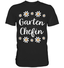 Laden Sie das Bild in den Galerie-Viewer, Garten Chefin Shirt Gänseblümchen Garten Frau Gärtnerin T-Shirt