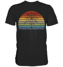 Laden Sie das Bild in den Galerie-Viewer, Spinne Insekten Spinnwebe Retro T-Shirt