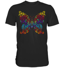 Laden Sie das Bild in den Galerie-Viewer, Kunst Farbiger Schmetterling T-Shirt
