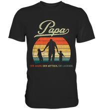 Laden Sie das Bild in den Galerie-Viewer, Papa Tochter Sohn Vater Geschenk Vatertag T-Shirt
