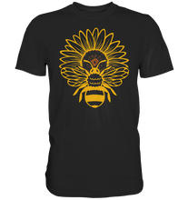 Laden Sie das Bild in den Galerie-Viewer, Bienen Sonnenblumen T-Shirt Imker Garten Motiv Gärtner Geschenk