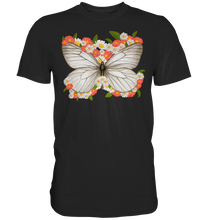 Laden Sie das Bild in den Galerie-Viewer, Frauen Blumen Schmetterling T-Shirt