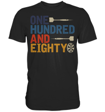 Laden Sie das Bild in den Galerie-Viewer, Darts Sport Dartpfeile Turnier Einhundertachtzig 180 Dart T-Shirt