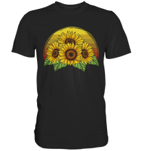 Laden Sie das Bild in den Galerie-Viewer, Retro Sonnenblumen T-Shirt Gärtner Geschenk