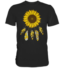 Laden Sie das Bild in den Galerie-Viewer, Traumfänger Sonnenblumen T-Shirt Garten Motiv Gärtner Geschenk