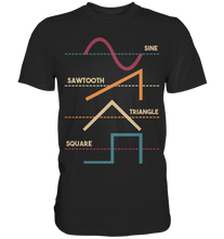 Laden Sie das Bild in den Galerie-Viewer, Modularer Synthesizer Analog Wellenform T-Shirt