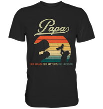 Laden Sie das Bild in den Galerie-Viewer, Papa Kind Vatertag Geschenk Vater T-Shirt