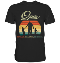 Laden Sie das Bild in den Galerie-Viewer, Opa Enkelkinder Großvater Geschenk Vatertag T-Shirt