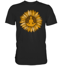 Laden Sie das Bild in den Galerie-Viewer, Yoga Sonnenblumen T-Shirt Gärtner Geschenk Garten Meditation