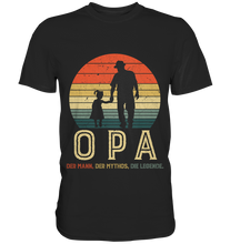 Laden Sie das Bild in den Galerie-Viewer, Opa und Enkelin Herren Premium T-Shirt