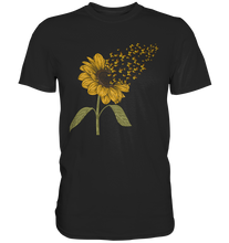 Laden Sie das Bild in den Galerie-Viewer, Schmetterling Sonnenblumen T-Shirt Gärtner Geschenk