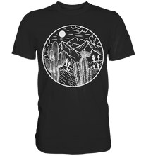Laden Sie das Bild in den Galerie-Viewer, Kaktus Landschaft Sukkulenten Wüste T-Shirt