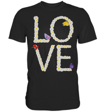 Laden Sie das Bild in den Galerie-Viewer, Love Gänseblumen Frauen Schmetterling T-Shirt