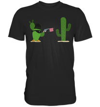 Laden Sie das Bild in den Galerie-Viewer, Kaktus Gangster T-Shirt Kakteen Sukkulenten Humor