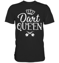Laden Sie das Bild in den Galerie-Viewer, Dart Queen Frau Dartspielerin Darts T-Shirt