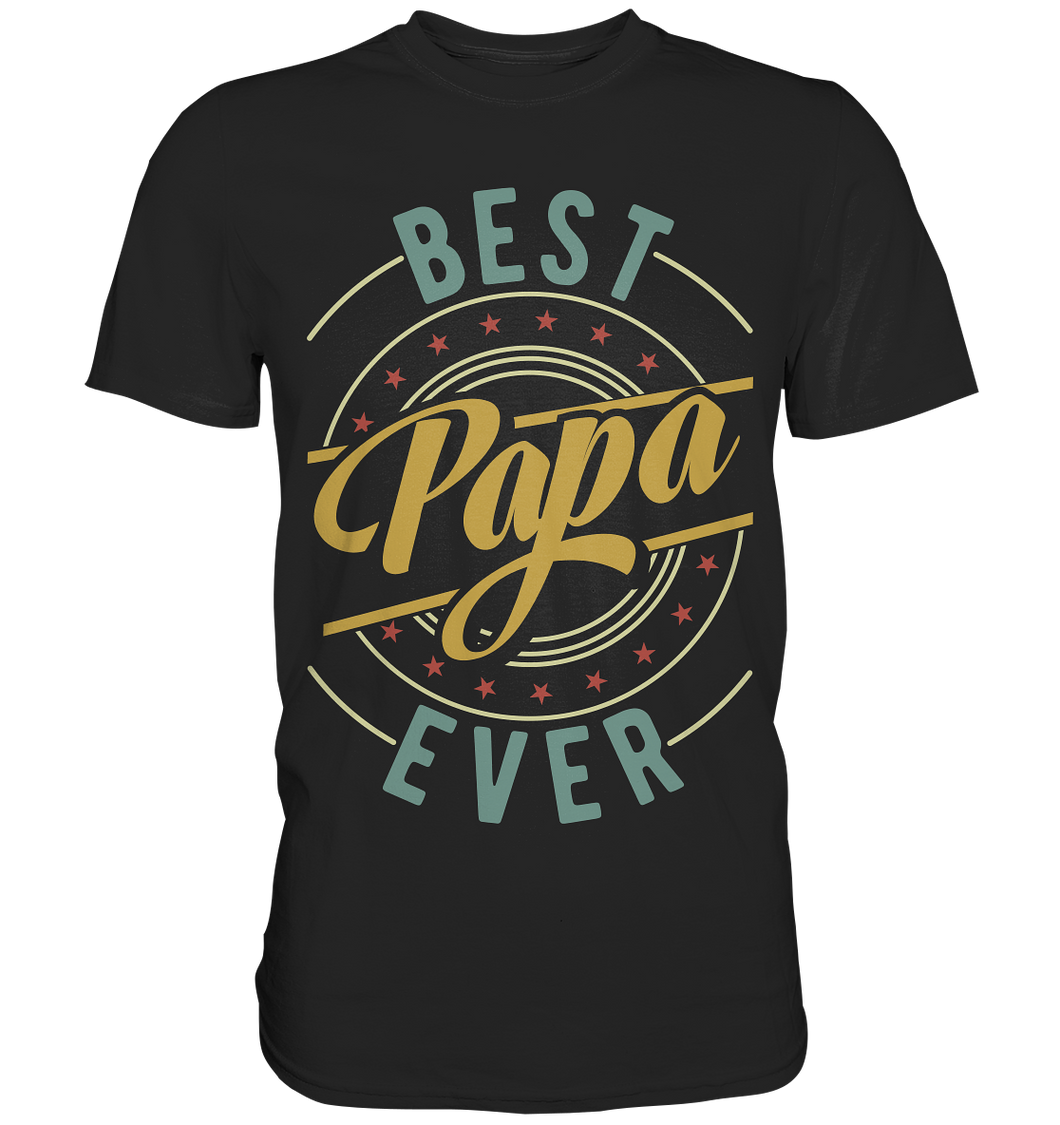 Bester Papa Ever Vatertag Geschenk Vater T-Shirt