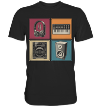 Laden Sie das Bild in den Galerie-Viewer, Modular Synthesizer Analog Kopfhörer DJ Musiker T-Shirt