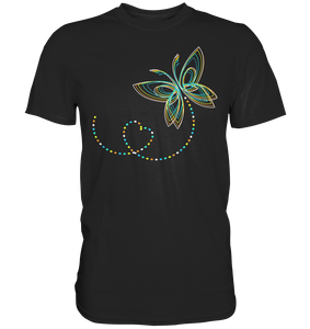 Frauen Bunter Schmetterling T-Shirt