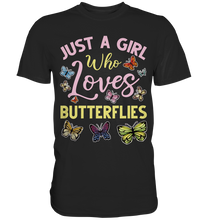 Laden Sie das Bild in den Galerie-Viewer, Mädchen Schmetterling T-Shirt