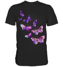 Laden Sie das Bild in den Galerie-Viewer, Lila Schmetterlinge T-Shirt