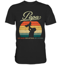 Laden Sie das Bild in den Galerie-Viewer, Papa Kind Baby Vater Geschenk Vatertag T-Shirt