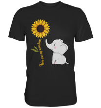 Laden Sie das Bild in den Galerie-Viewer, Elefant Sonnenblumen T-Shirt Gärtner Geschenk