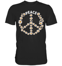 Laden Sie das Bild in den Galerie-Viewer, Peace Gänseblümchen Shirt Garten Gänseblumen Gärtner Motiv