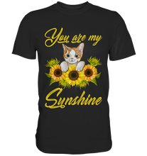 Laden Sie das Bild in den Galerie-Viewer, Katze Sonnenblumen T-Shirt Gärtner Geschenk