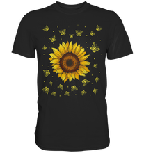 Laden Sie das Bild in den Galerie-Viewer, Sonnenblume Schmetterling T-Shirt