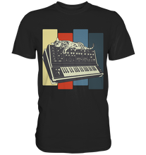 Laden Sie das Bild in den Galerie-Viewer, Modular Synthesizer Keyboard Vintage Analog Katze T-Shirt