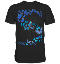 Laden Sie das Bild in den Galerie-Viewer, Schöne Blaue Schmetterlinge T-Shirt