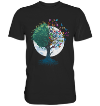 Laden Sie das Bild in den Galerie-Viewer, Natur Schmetterling Baum T-Shirt