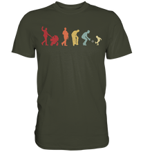 Laden Sie das Bild in den Galerie-Viewer, Fußball Papa Sohn Evolution Vatertag Geschenk Vater T-Shirt