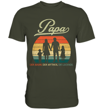 Laden Sie das Bild in den Galerie-Viewer, Papa Tochter Sohn Frau Vatertag Geschenk Vater T-Shirt