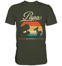 Laden Sie das Bild in den Galerie-Viewer, Papa Kind Vatertag Geschenk Vater T-Shirt