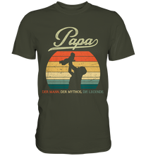 Laden Sie das Bild in den Galerie-Viewer, Papa Kind Baby Vater Geschenk Vatertag T-Shirt