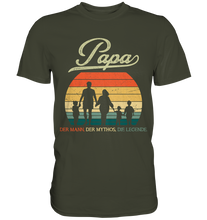 Laden Sie das Bild in den Galerie-Viewer, Papa von 3 Kindern Vatertag Geschenk Vater T-Shirt