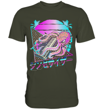 Laden Sie das Bild in den Galerie-Viewer, Synthesizer Octopus Vaporwave Kraken Modular Analog T-Shirt