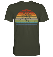 Laden Sie das Bild in den Galerie-Viewer, Spinne Insekten Spinnwebe Retro T-Shirt