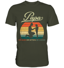 Laden Sie das Bild in den Galerie-Viewer, Papa Tochter Vatertag Geschenk Vater T-Shirt