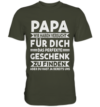 Laden Sie das Bild in den Galerie-Viewer, Papa Geschenk Vatertag Kinder Vater T-Shirt