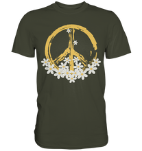 Laden Sie das Bild in den Galerie-Viewer, Gänseblümchen Peace Symbol Shirt Garten T-Shirt Gärtner