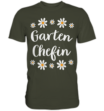 Laden Sie das Bild in den Galerie-Viewer, Garten Chefin Shirt Gänseblümchen Garten Frau Gärtnerin T-Shirt