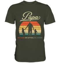 Laden Sie das Bild in den Galerie-Viewer, Papa Tochter Sohn Vater Geschenk Vatertag T-Shirt