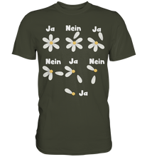 Laden Sie das Bild in den Galerie-Viewer, Gänseblümchen Shirt Ja Nein Spiel Garten Motiv Gärtner