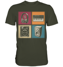 Laden Sie das Bild in den Galerie-Viewer, Modular Synthesizer Analog Kopfhörer DJ Musiker T-Shirt