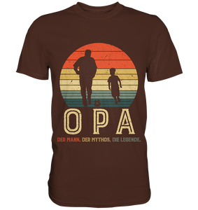 Opa und Enkel Fußball Herren Premium T-Shirt